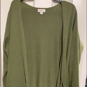 Lularoe Sarah duster cardigan OLIVE